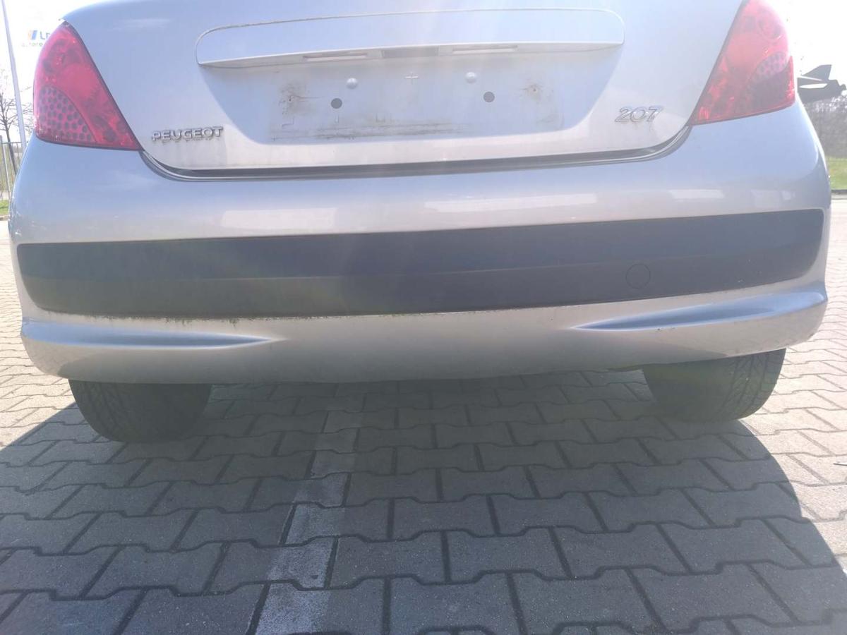 Peugeot 207 original Sto&szlig;stange Stossf&auml;nger hinten EZR Aluminium Grau Bj.2007